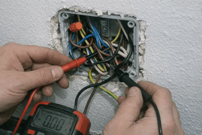 Professionelle Fehlersuche und Reparatur bei einer elektrischen Störung im Haushaltsnetz