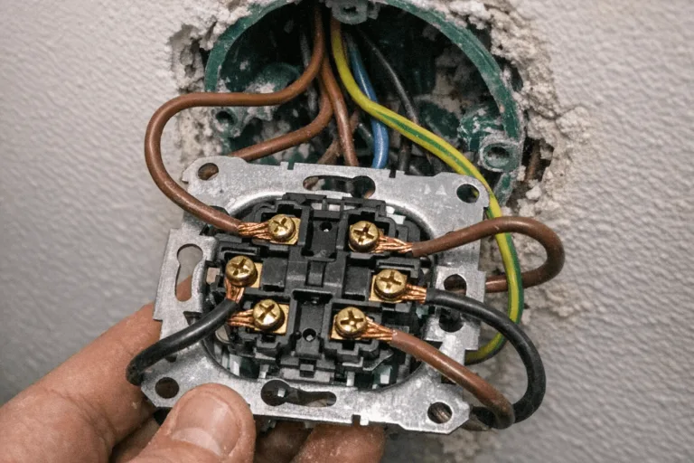 Präzise Installation eines Kreuzschalters in einem komplexen Flursystem durch Fachelektriker